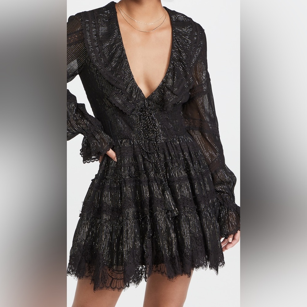 Rococo Sand Zuri Dress - black with gold and silver